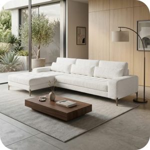 Sala esquinera GIBRA i blanco