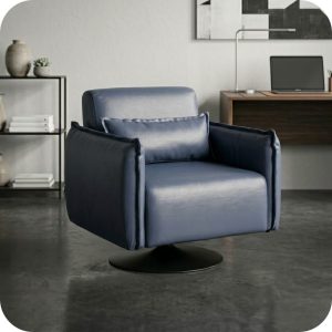 Sillón ANTOM VINIL azul marino