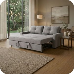 Sofá MANNE sofá cama gris claro