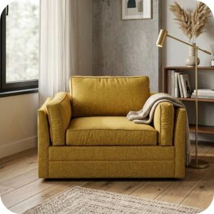 Sofá cama CLOE Amarillo individual