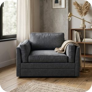 Sofá cama CLOE gris oxford individual