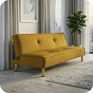 Sofá cama TOMM mostaza