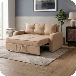 Sofá loveseat MANNE sofá cama beige
