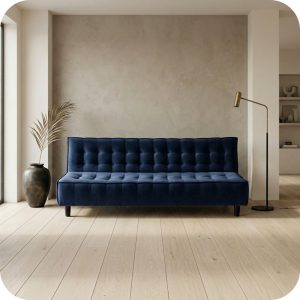 sofá cama MILIO azul marino individual